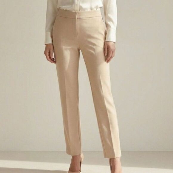 Anne Klein Pants - Anne Klein, Cream Trouser Pant, Size Petite Small (NWT) (Flaw)